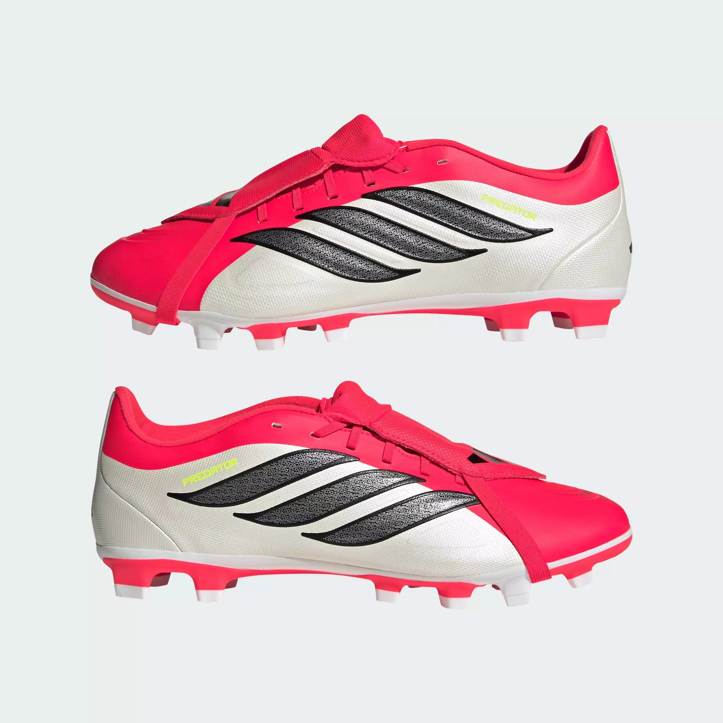 Football Predator Club Fold-Over Tongue Firm Ground/Multi Ground Football Boots Unisex Red JS0346