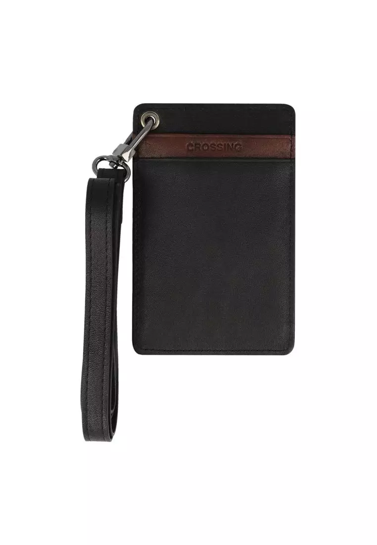 ForeverYoung Leather Card or ID Holder Lanyard