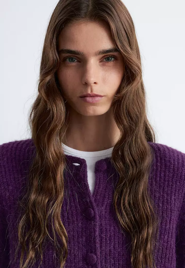 Rib-Knit Cardigan