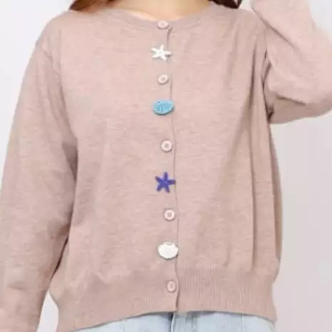 Calypso Serenity Knit Cardigan in Brown