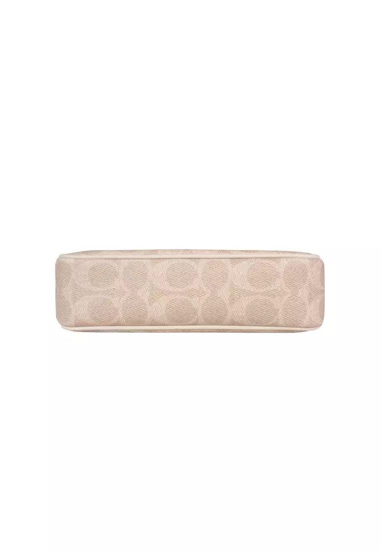 Nolita 19 Shoulder Bag In Signature Canvas Sand Chalk CW426