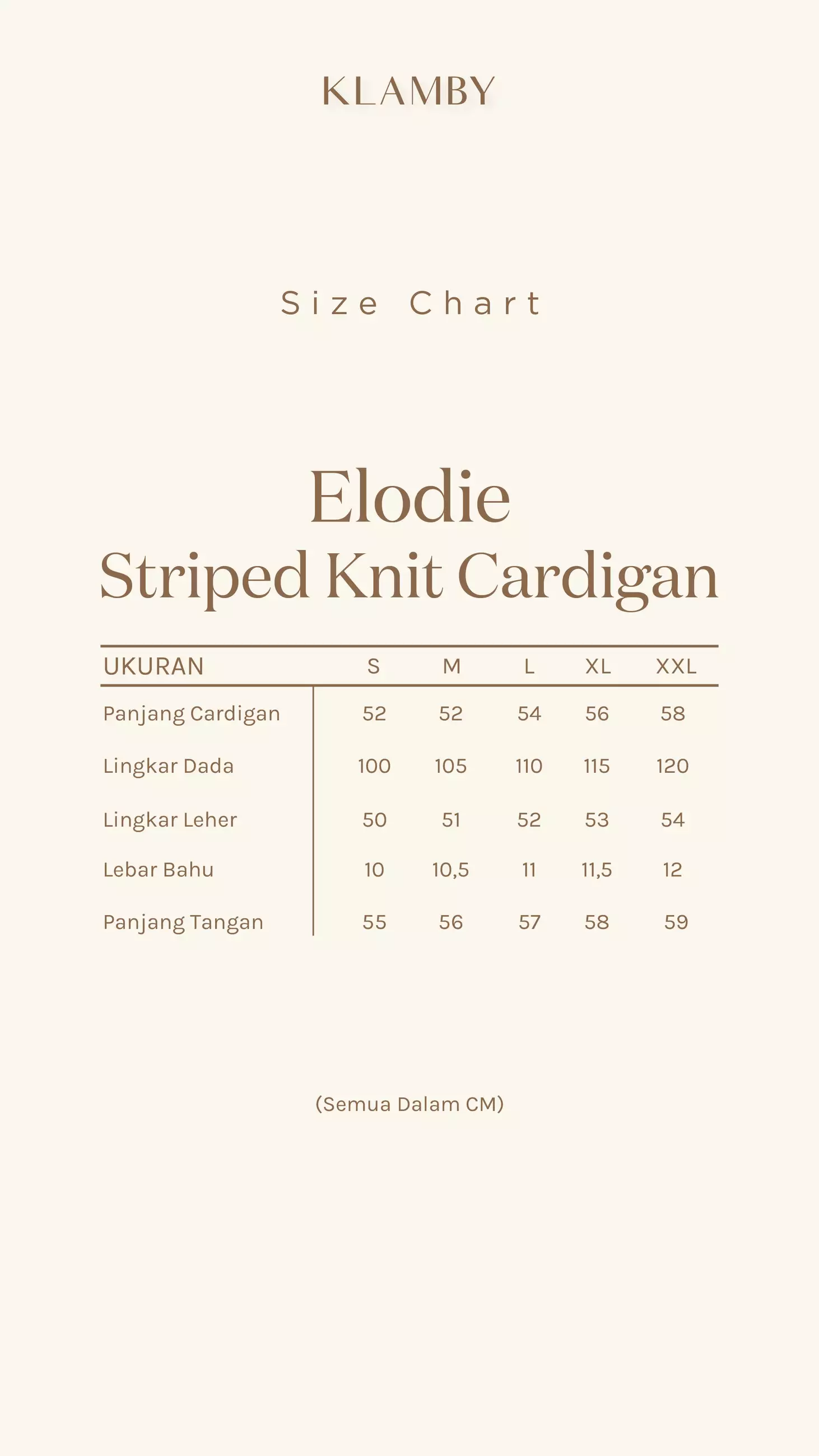 Klamby - Elodie Striped Knit Cardigan Twilight Mauve