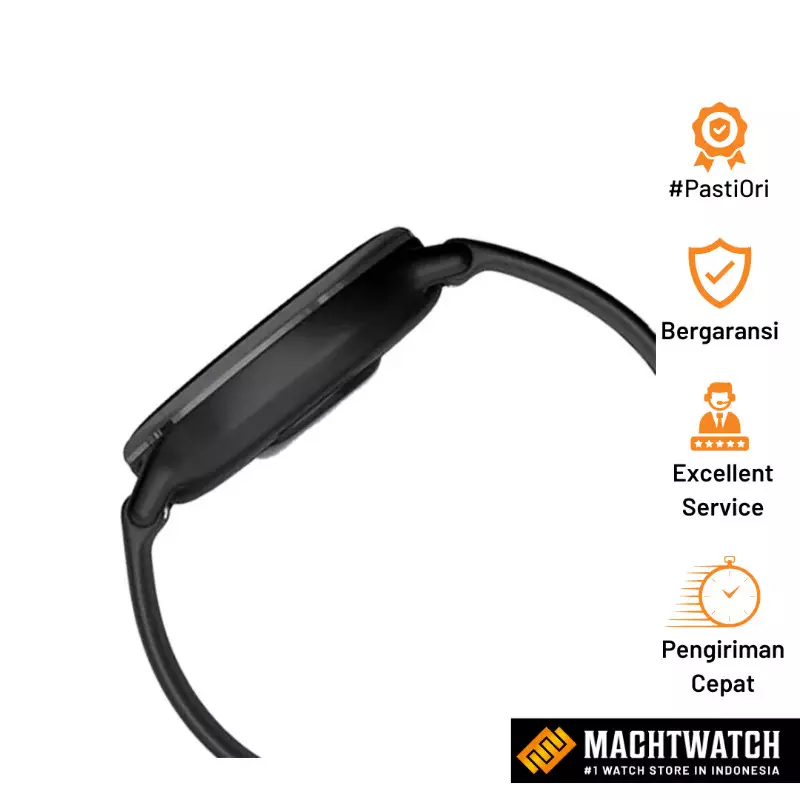 Jam Tangan Unisex Garmin Vivoactive 5 010-02862-5A Smartwatch Slate Alumunium Bezel Black Silicone Band