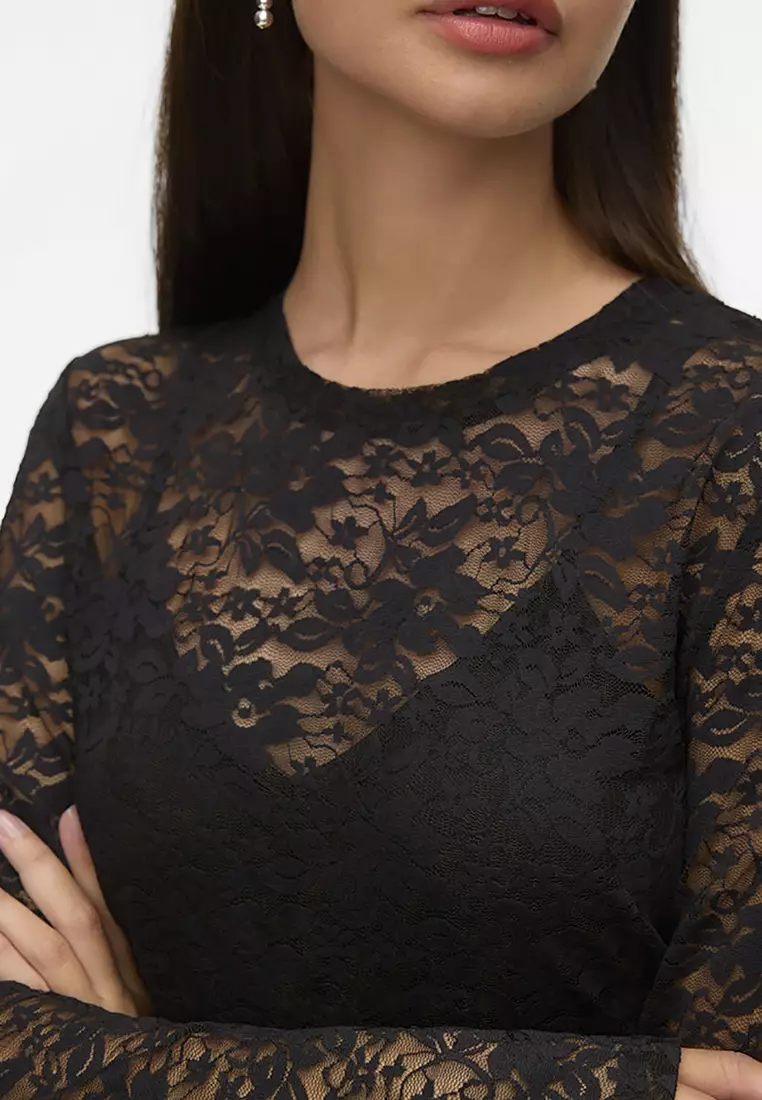 長袖蕾絲上衣