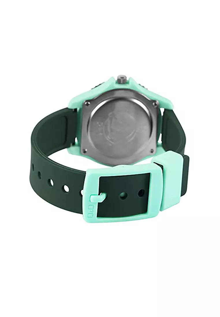 Watch by Citizen VQ96J024Y Kids Analog Watch with Green Rubber Strap