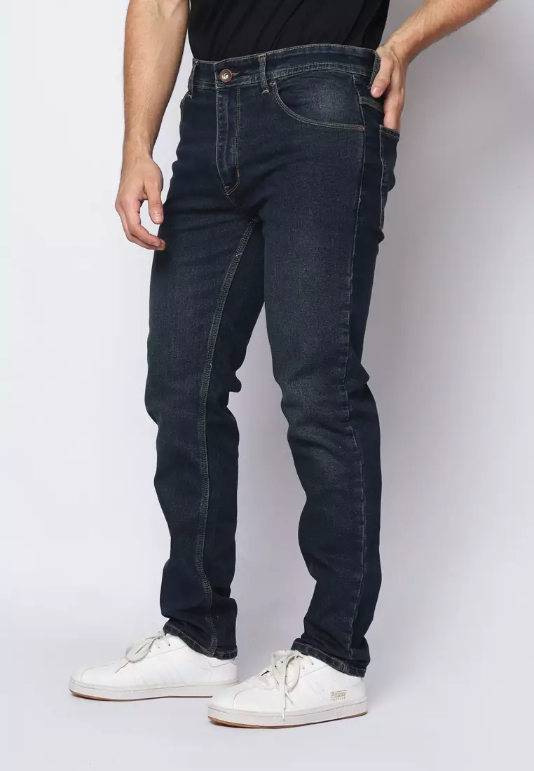 2nd RED Jeans Slim Fit Dared Biru Keabuan 132503