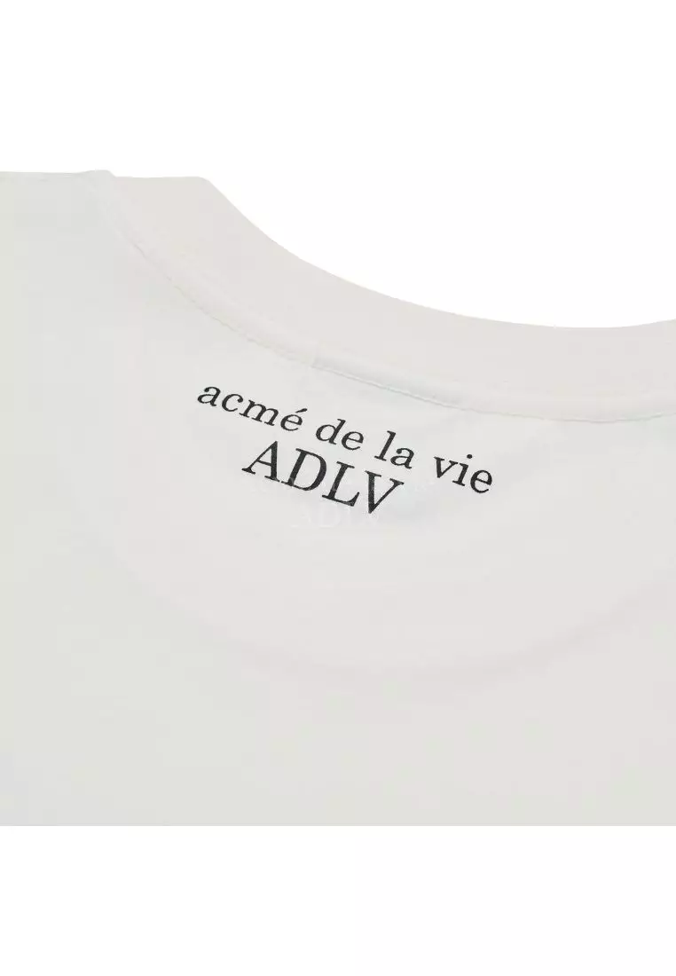 Mini Baby Face Yellow Shirt Short Sleeve T-Shirt Cream