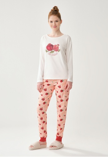 DAGİ Pink Pyjama Crew Neck, Fit, Long Sleeve Homewear And Sleepwear for Women 2023 | Buy DAGİ Online | ZALORA Hong
