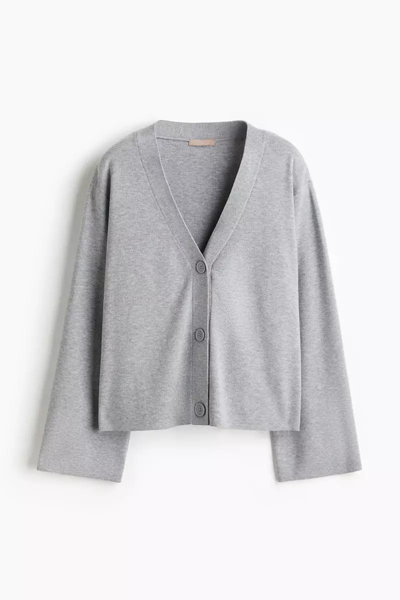 Fine-knit cardigan