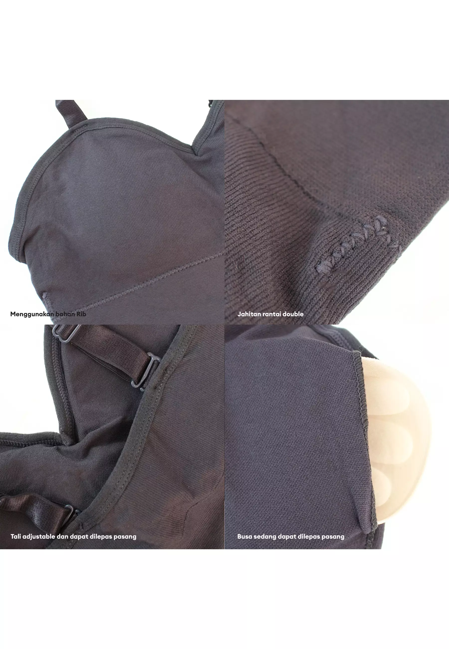 You've (YouHave) Tanktop Tank Top Crop Top Croptop Sport Bra BH Sport BH Wanita Singlet Kutang Wanita Perempuan Cewe Women Woman Busa 100151