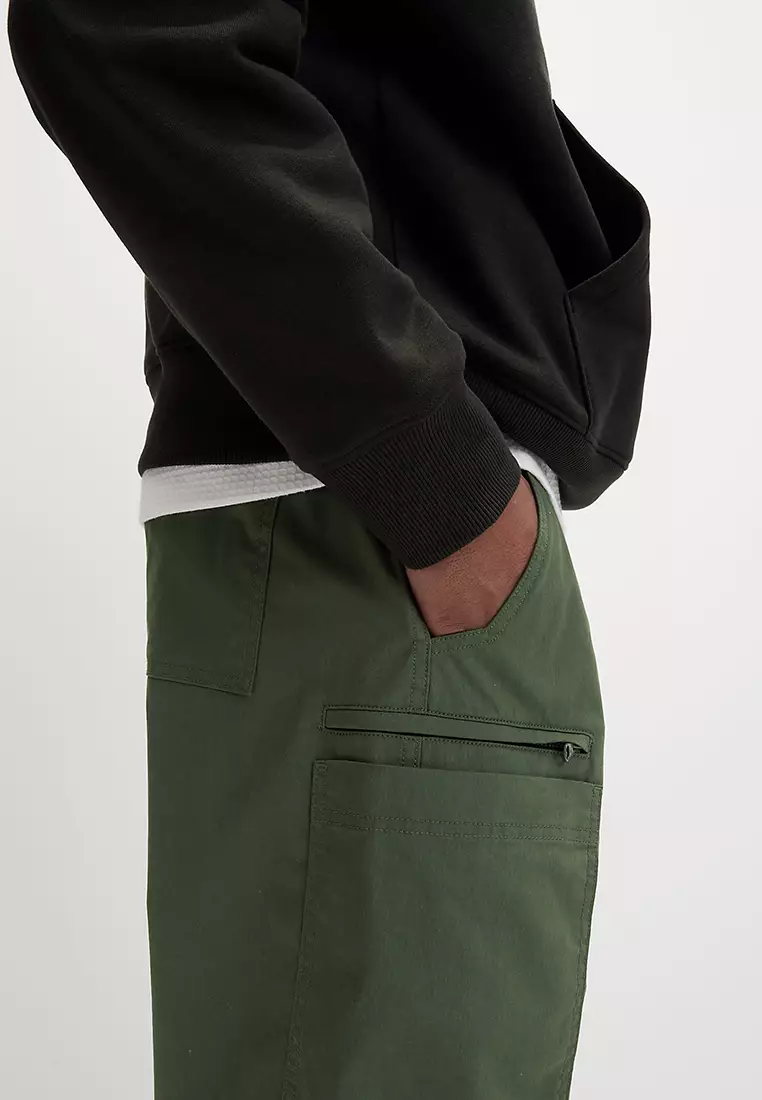 Loose Fit Parachute Cargo Trousers