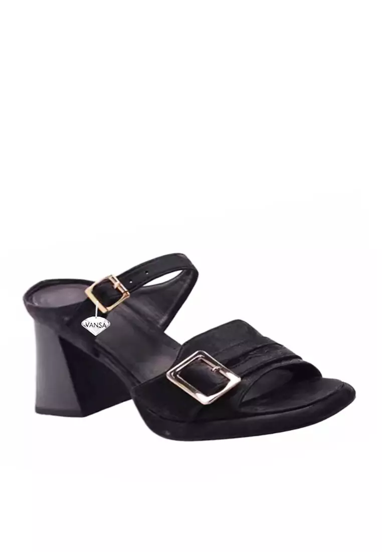Discount on Twenty Eight Shoes  shoes - SKU: VANSA Fashion Belt-Buckle Platform Heeled Sandals VSW-Ff-1209