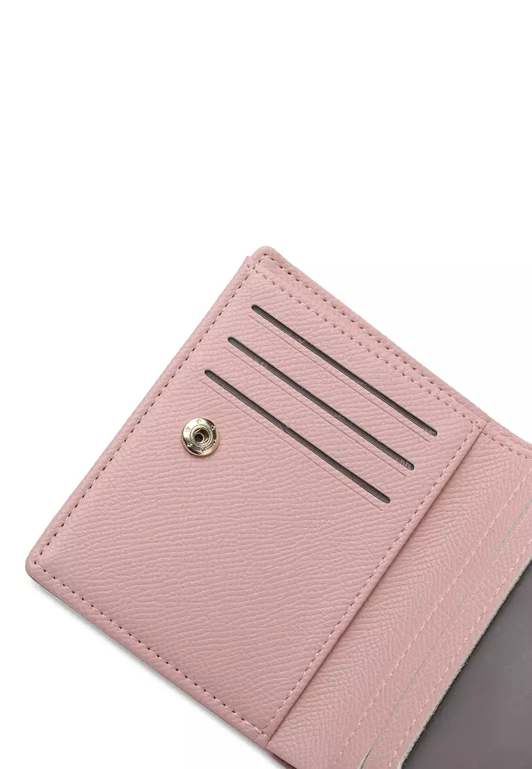 Women's Short Purse With Coin Compartment - Pink