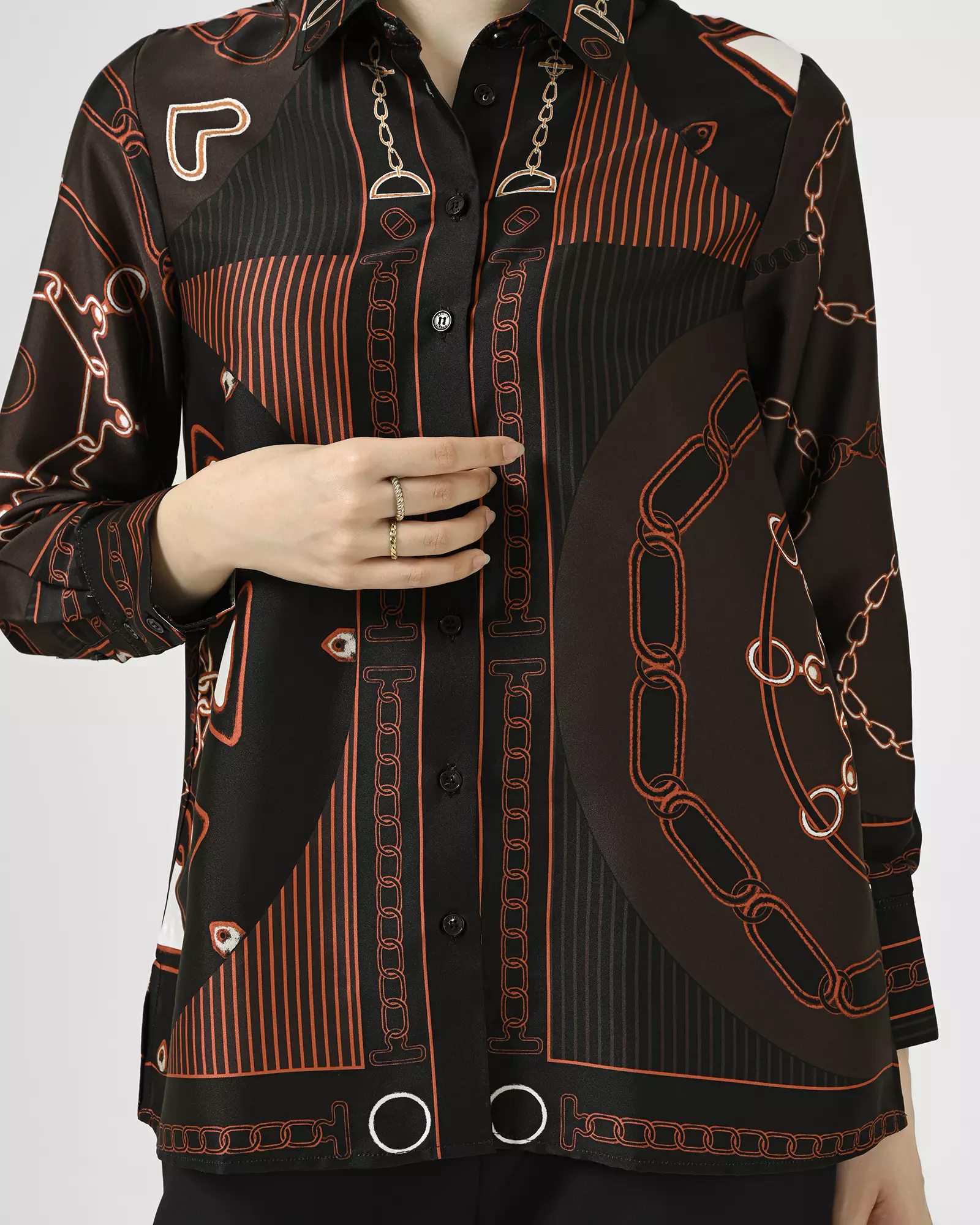 Geulis.id CHANISA SHIRT - Black