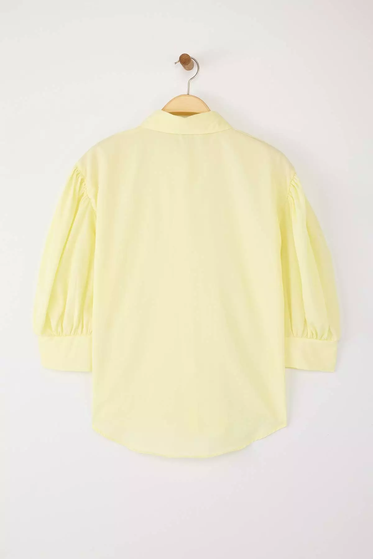 Yellow Balloon Sleeve Shirt