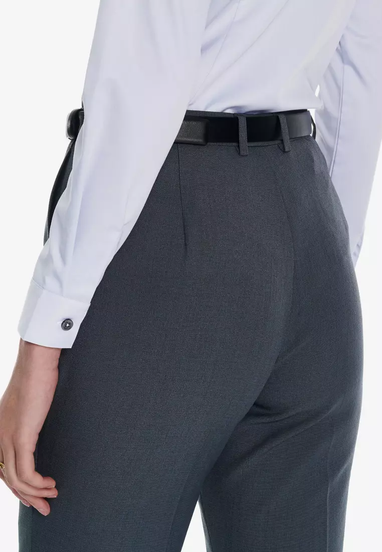 Dark Grey Classic Fit Trousers