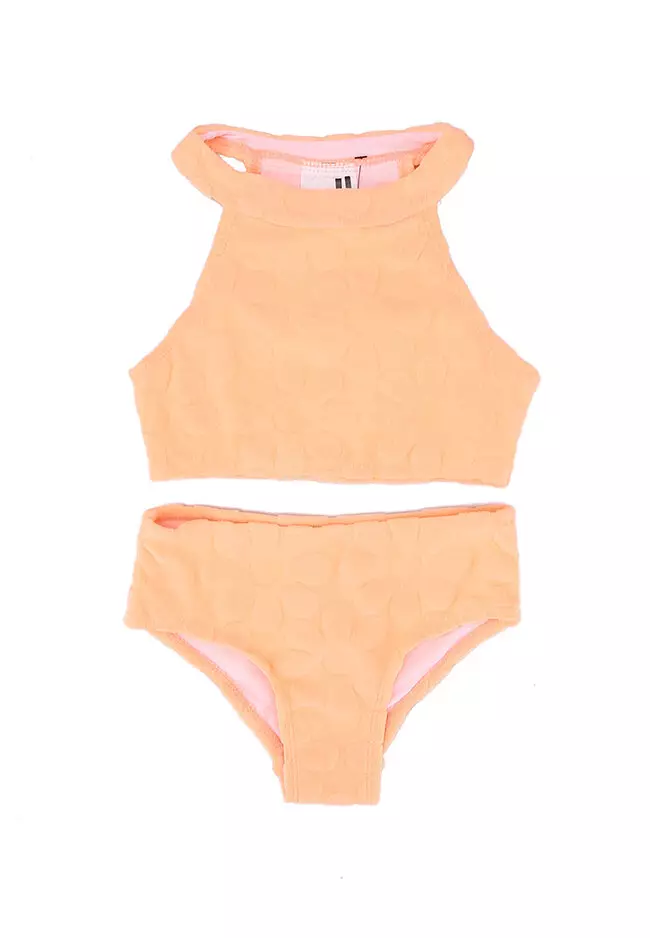 Cotton On, Swim, Orangepink Floral Cotton On Swimsuit Set