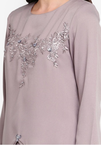 Buy Kurung Moden from peace collections in Grey only 169