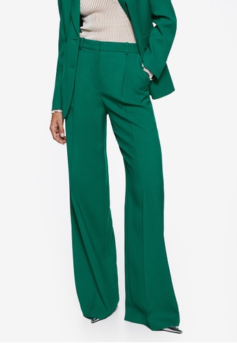 Mango green Wool Suit Trousers C5254AA975DCFDGS_1