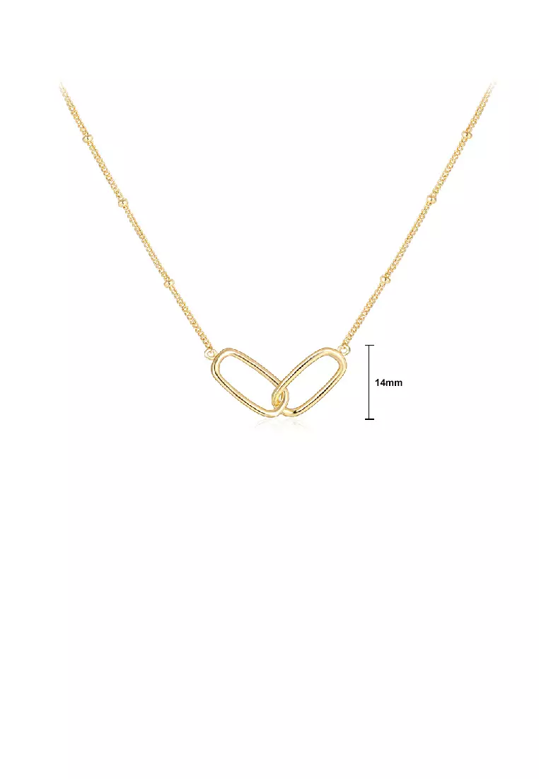 White gold deals plated necklace
