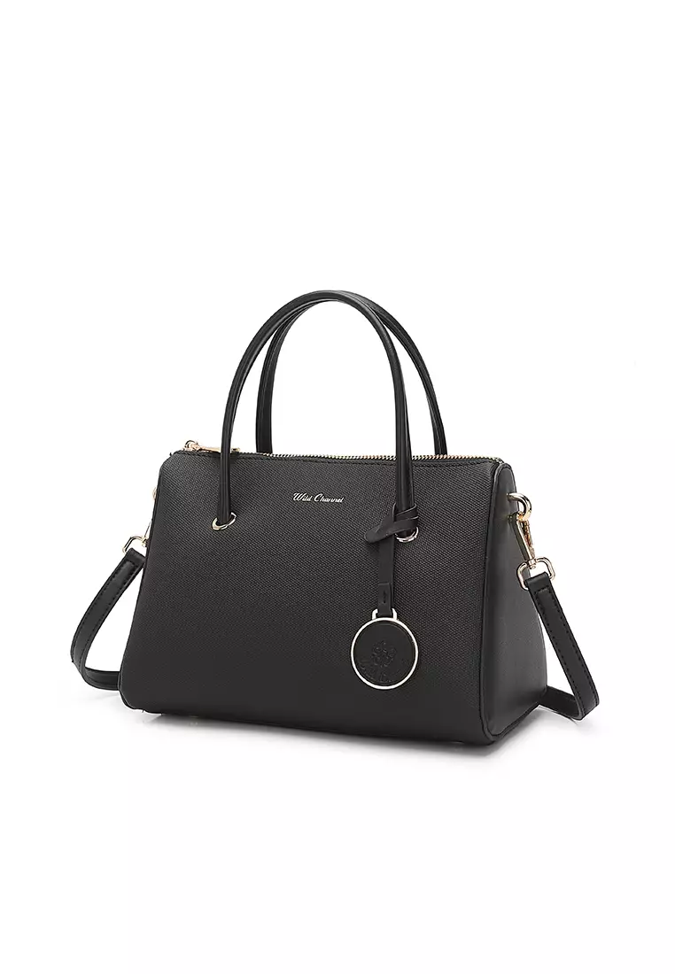 Women's Top Handle Bag / Sling Bag / Crossbody Bag (Tas Selempang / Tas Tangan) - Hitam