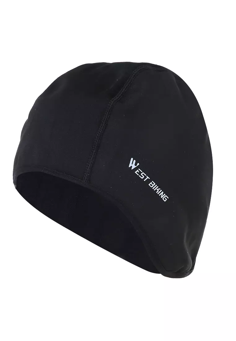 Ignacio Topi Helm Sepeda Hat Winter Thermal Fleece Model Thicken Sport Design Material Nylon ORIGINAL - Black