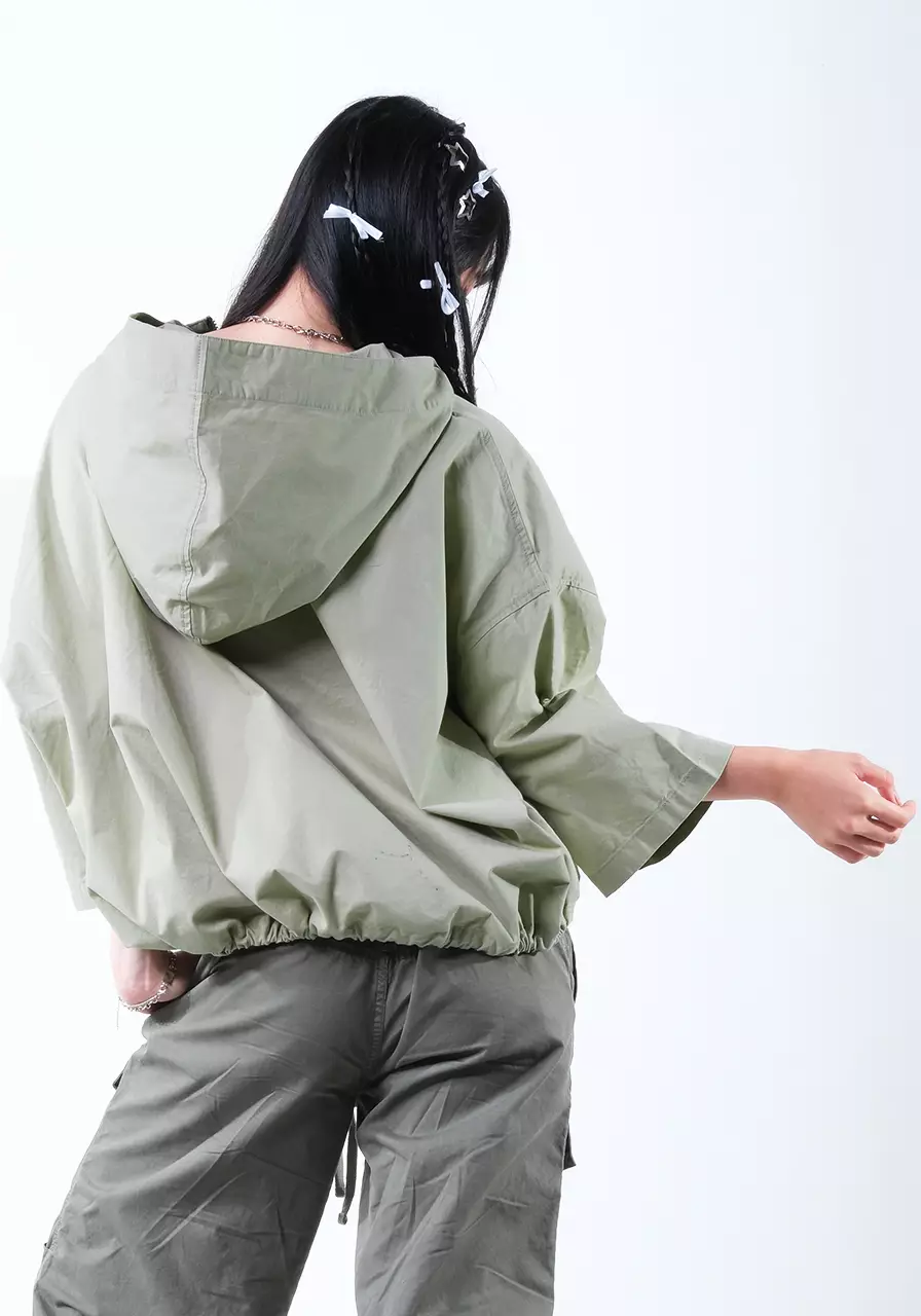 Jaket Wanita Oversize Willow Anorax Sage