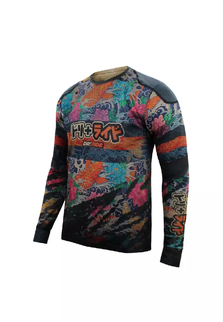 Dri Plus Men's Japanese Doripurasu Motorcycle Dri Jersey Long Sleeve 1 Piece DMSRL2401
