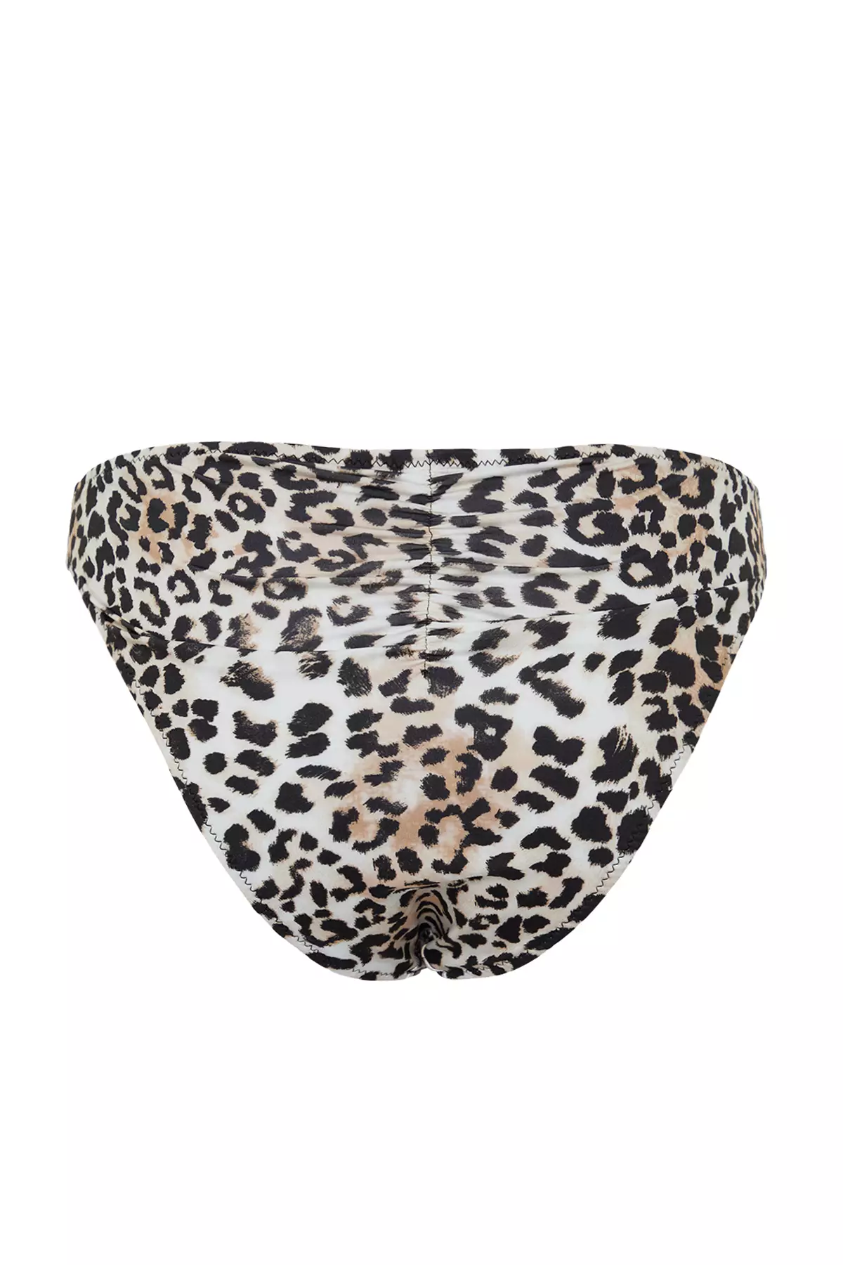 Leopard Patterned V Cut High Leg Regular Bikini Bottom TBESS23BA00116