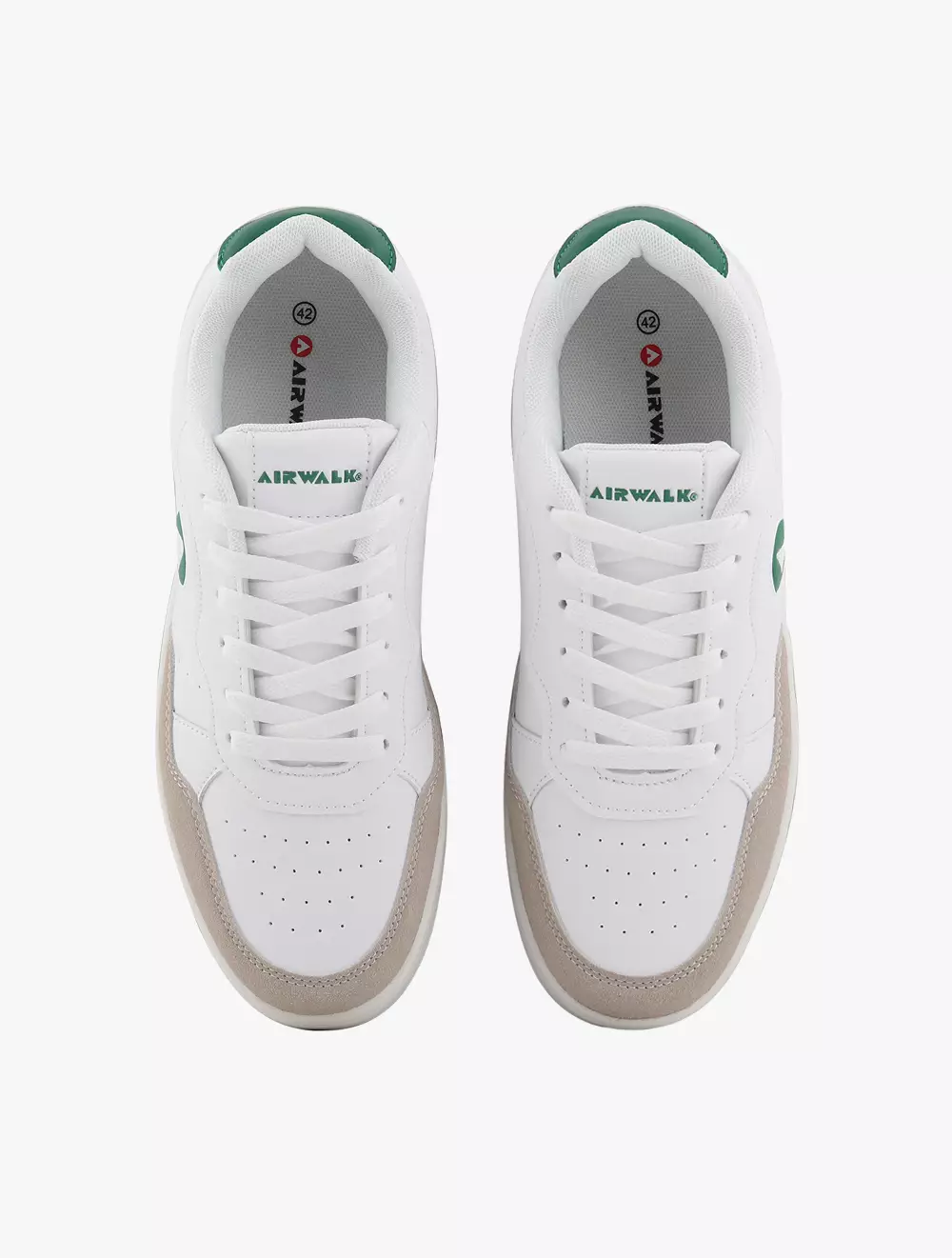 Payless Airwalk Mens Peter Sneakers - White/Sand_09