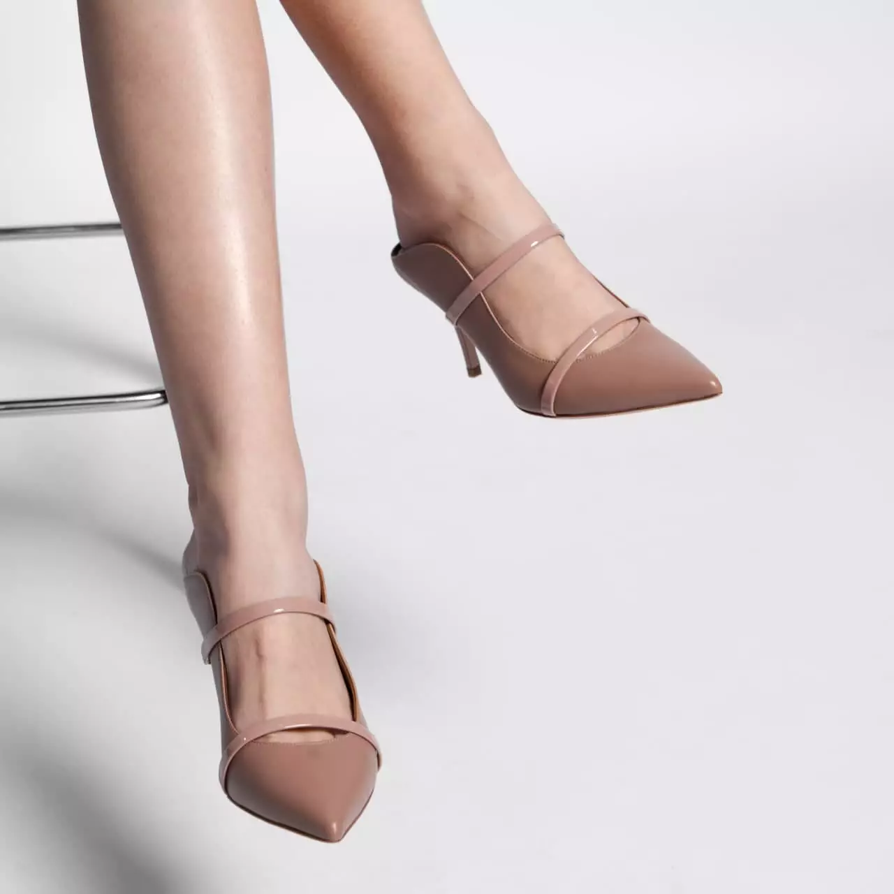 Maureen 70 Leather Heels Nude/Blush