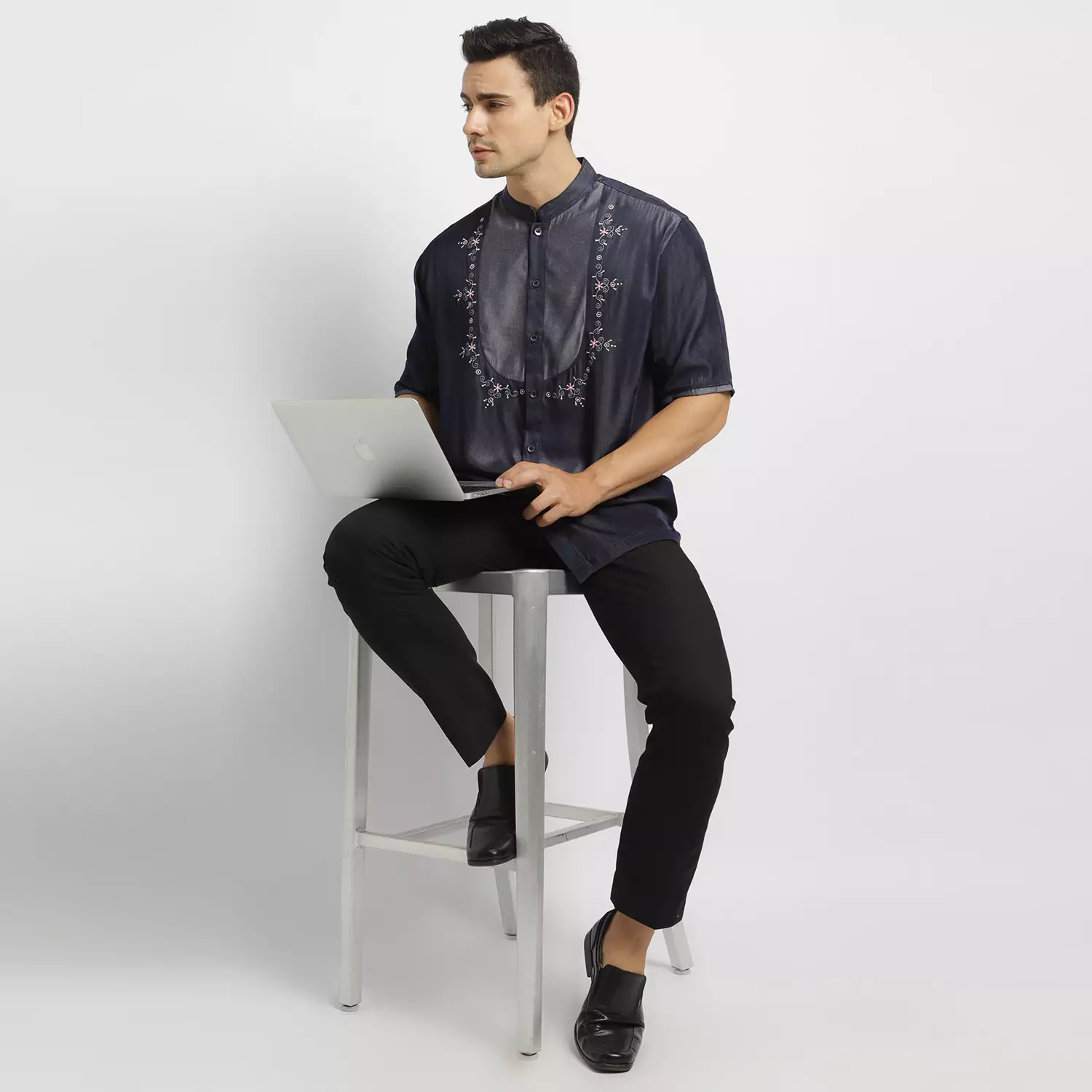 Baju Koko Denim KK Desta Denim