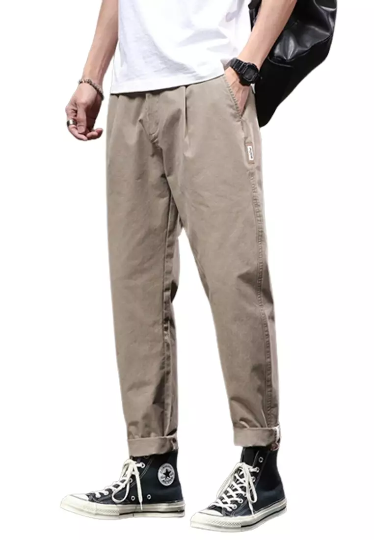Casual Straight Leg Chino Pants