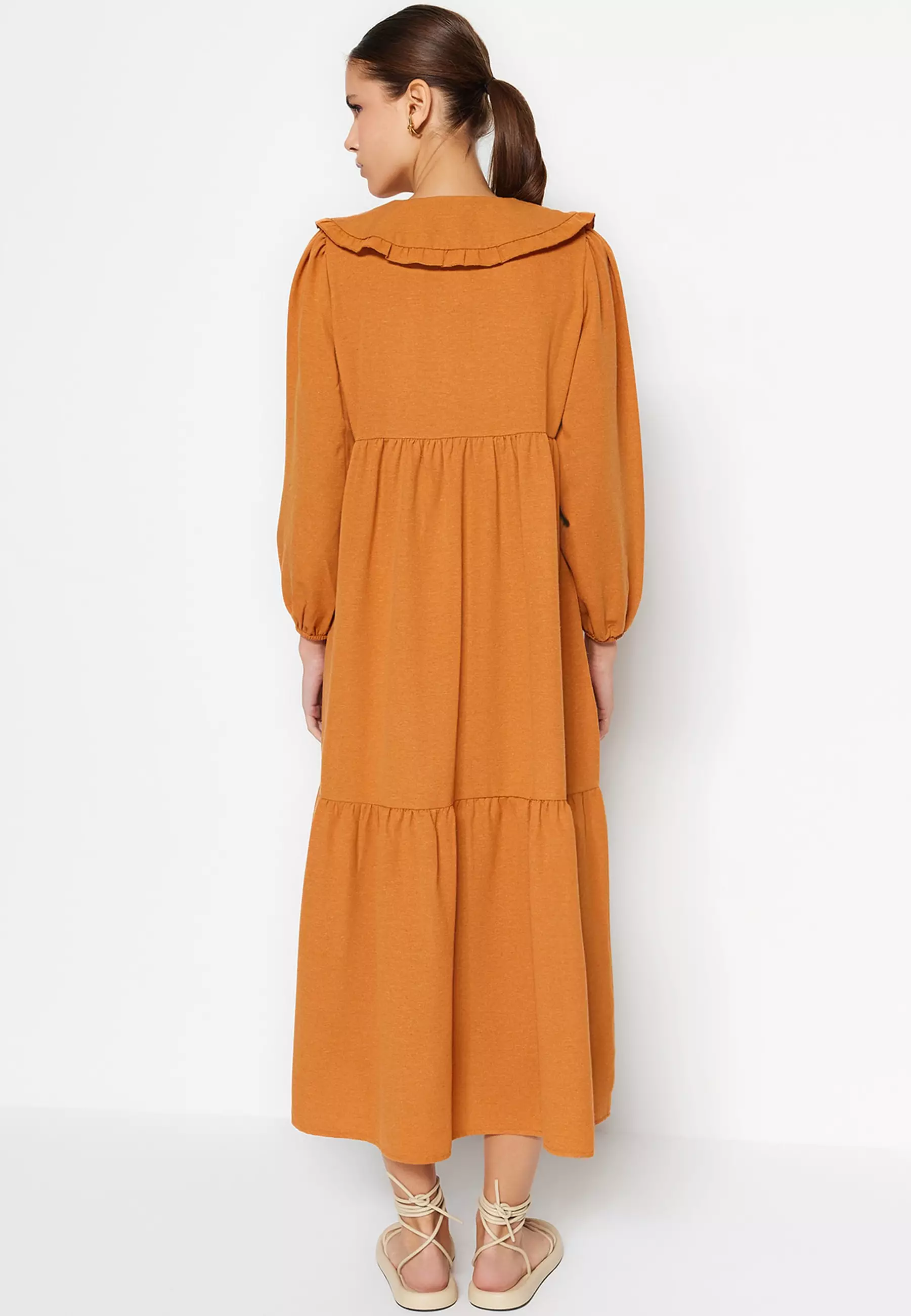 MODEST Tiered Midi Dress