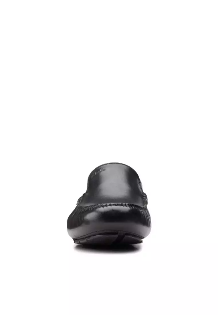Markman Plain Black Leather Mens Dress Shoes