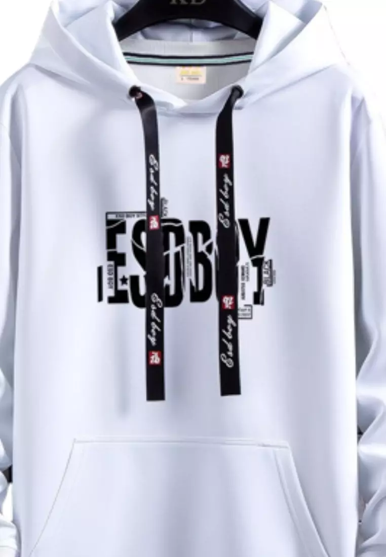 Sweater online hoodie putih
