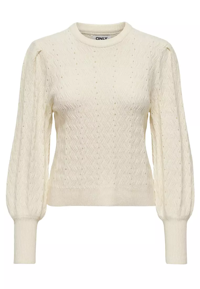 Katia Structured Puff Sleeves Sweater