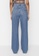 Trendyol blue Waist Detail High Waist Long Straight Jeans 581F6AABFD17CCGS_2