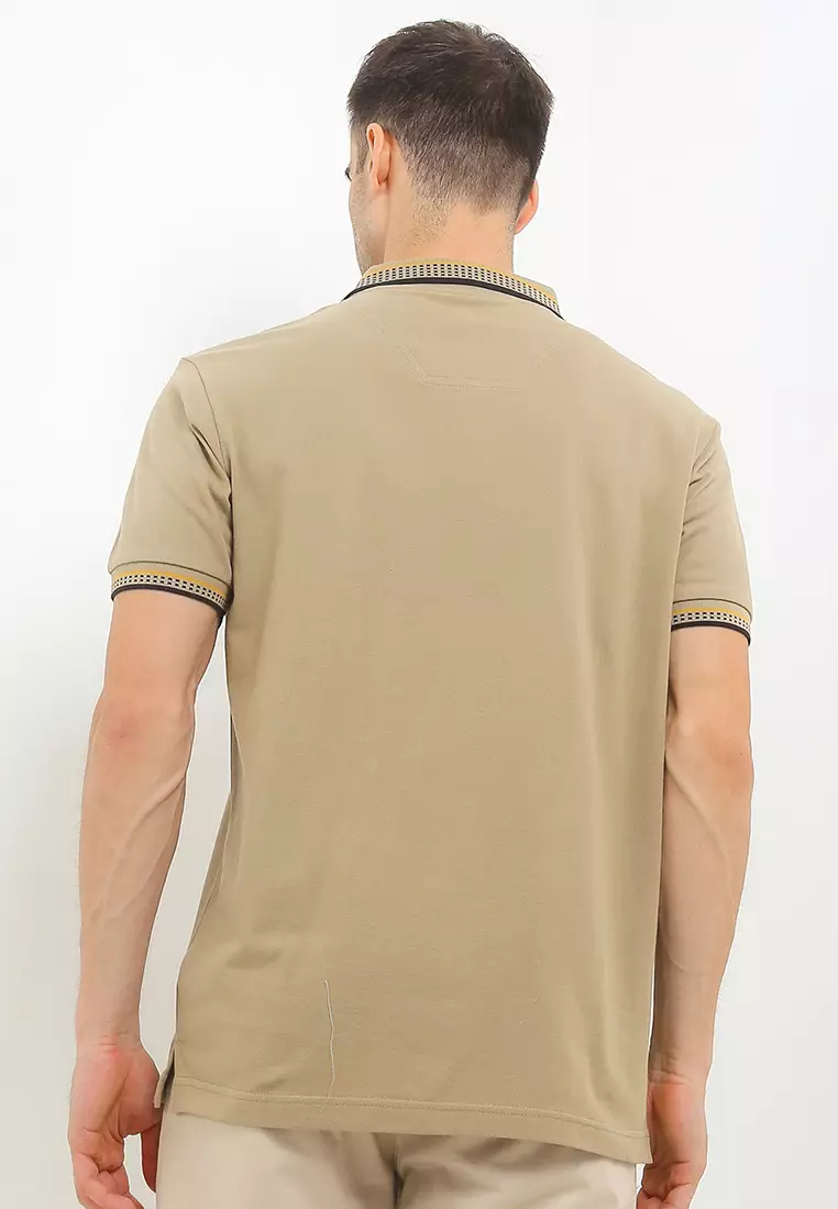 Mael Contrast Collar Polo