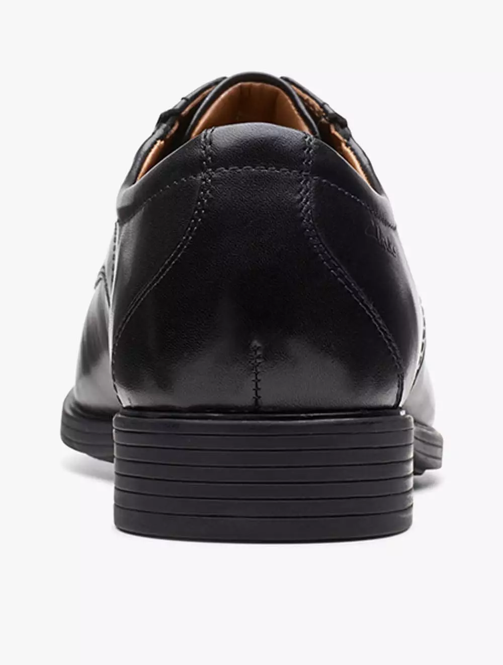 Jual Clarks Clarks Whiddon Pace Men's Shoes- Black Leather Original ...
