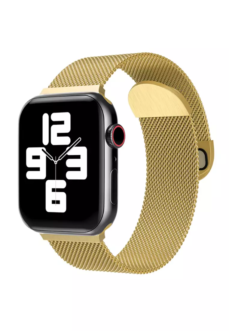 Buy Kings Collection Gold Milano Magnetic Stainless Steel Apple