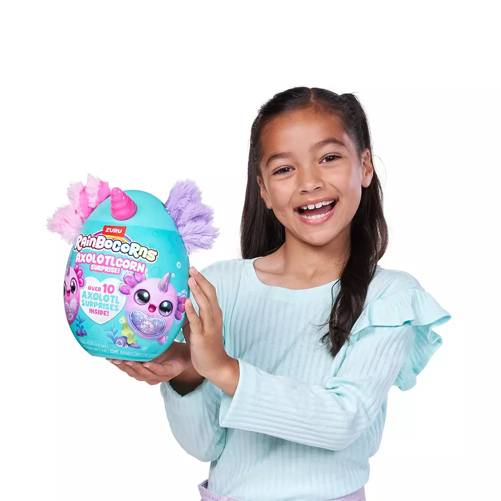 RAINBOCORNS SET BONEKA PLUSH SPARKLEHEART AXOLOTLCORN RANDOM