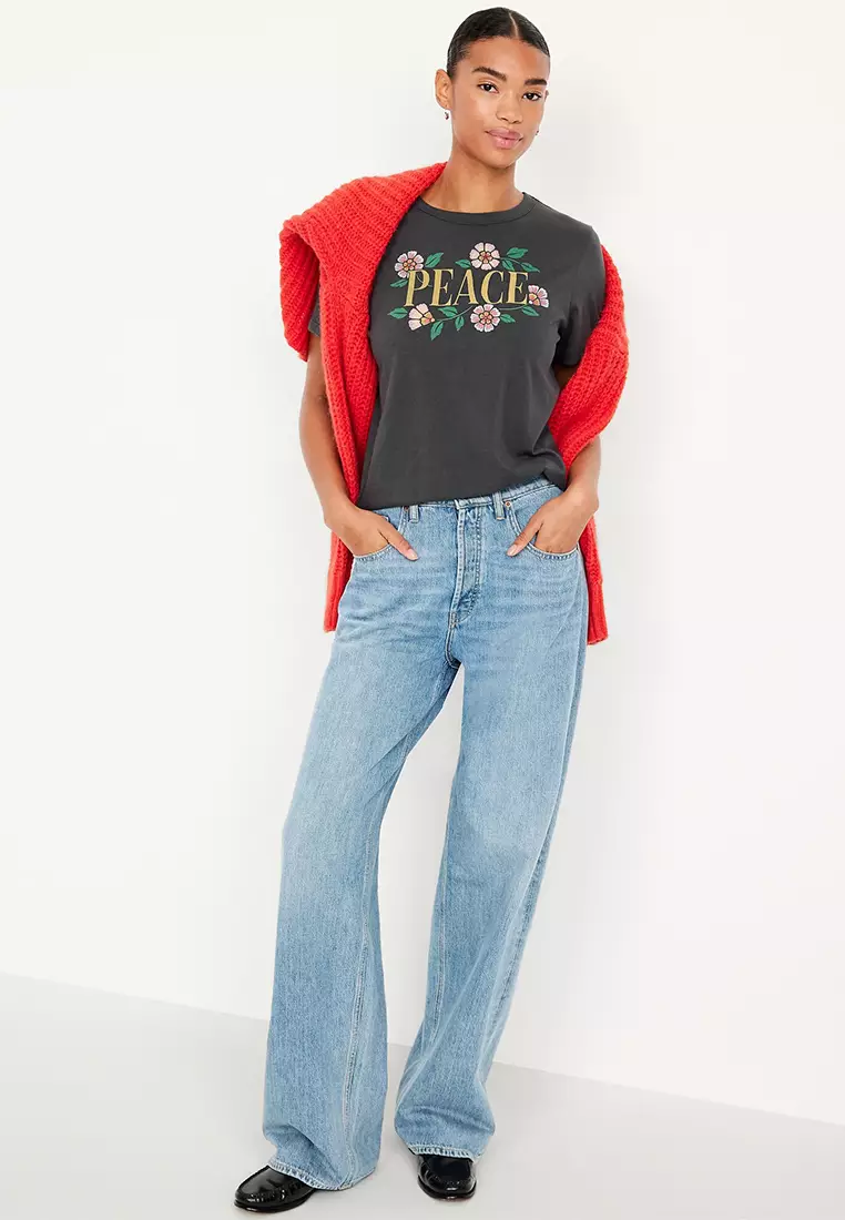 EveryWear Crew-Neck Graphic T-Shirt