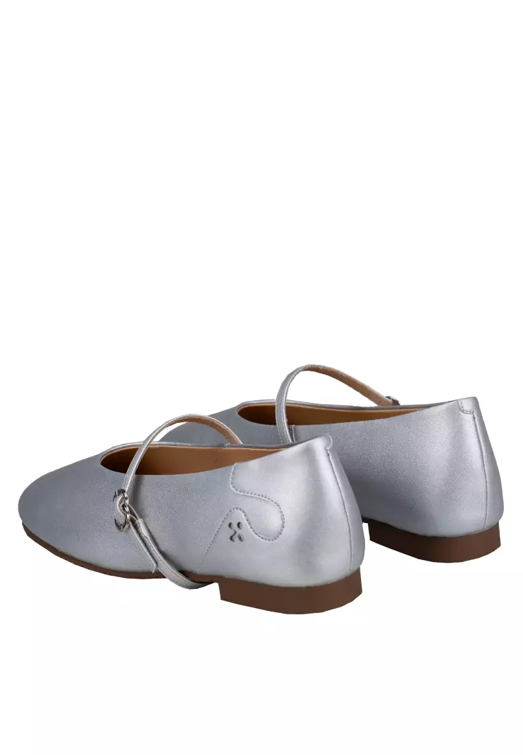 Women's Ballerina Flats Eos in Silver