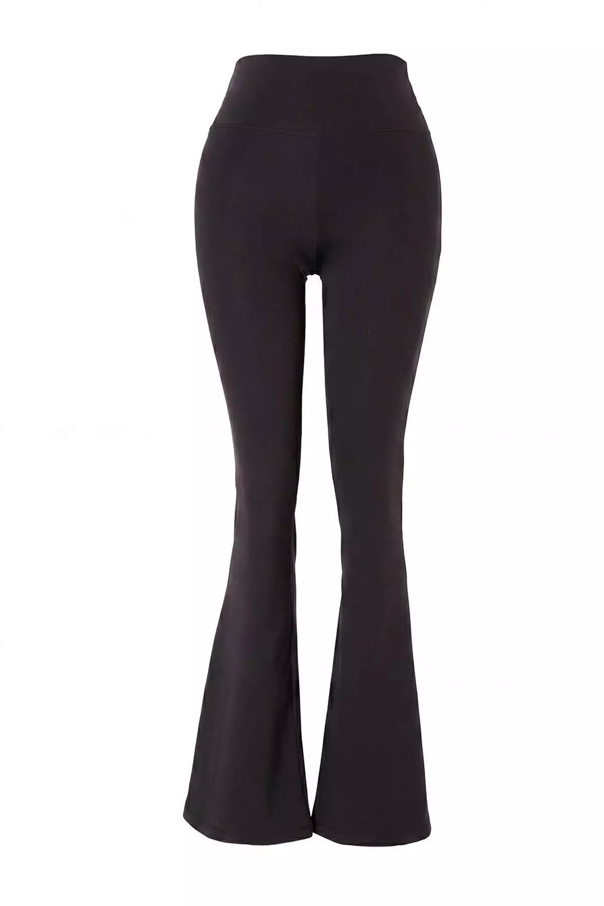 Black Brushed Scuba Leggings Sports Leggings Thmss26Ty00016