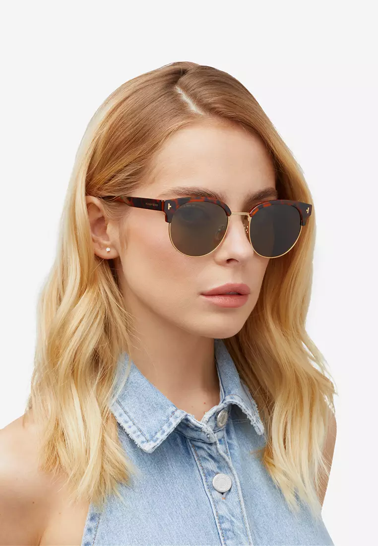 HAWKERS POLARIZED Black Carey ONE LS METAL Sunglasses for Men and Women, Unisex. UV400 Protection. Official Product designed in Spain