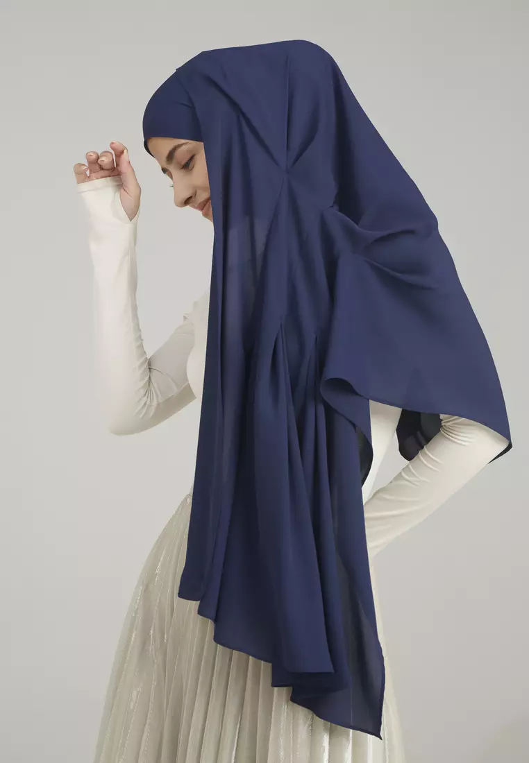 HUSNA ORIKAMI BOX PLEATED SCARF