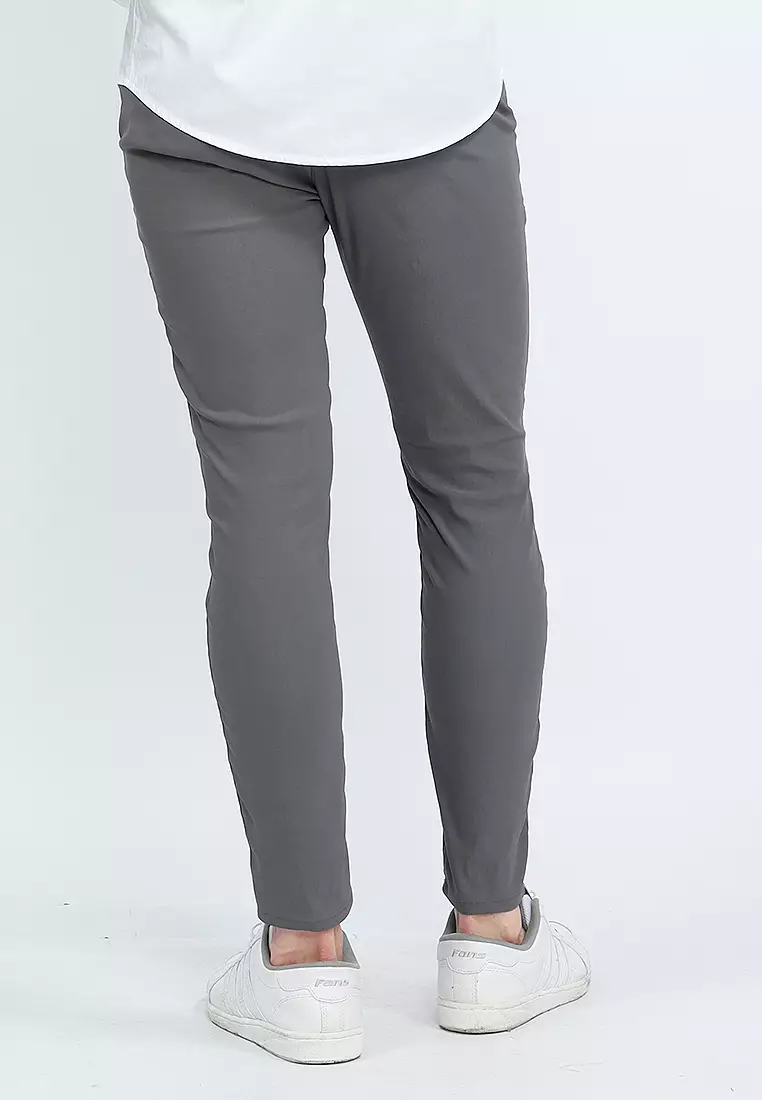 Celana Chinos Long Pants Nylon Stretch OXCON Stone Grey