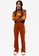 Monki orange High Waisted Corduroy Trousers 684A0AA8F87D84GS_3