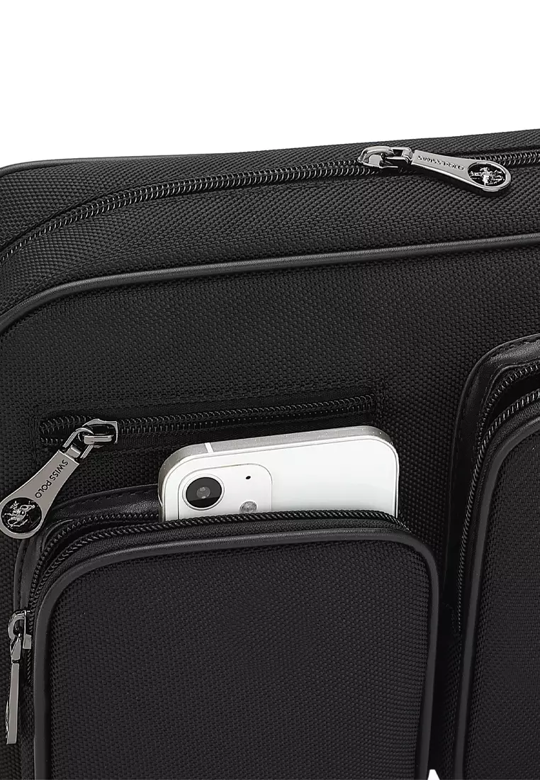 Men's Sling Bag / Crossbody Bag - Black